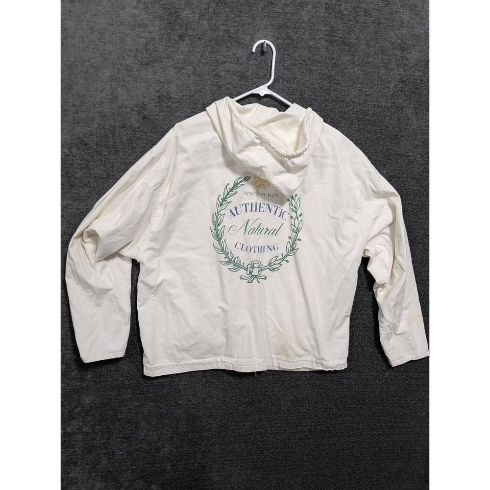 Vintage The Limited Collection Off White Full Zip Hooded Jacket Graphic 90s L